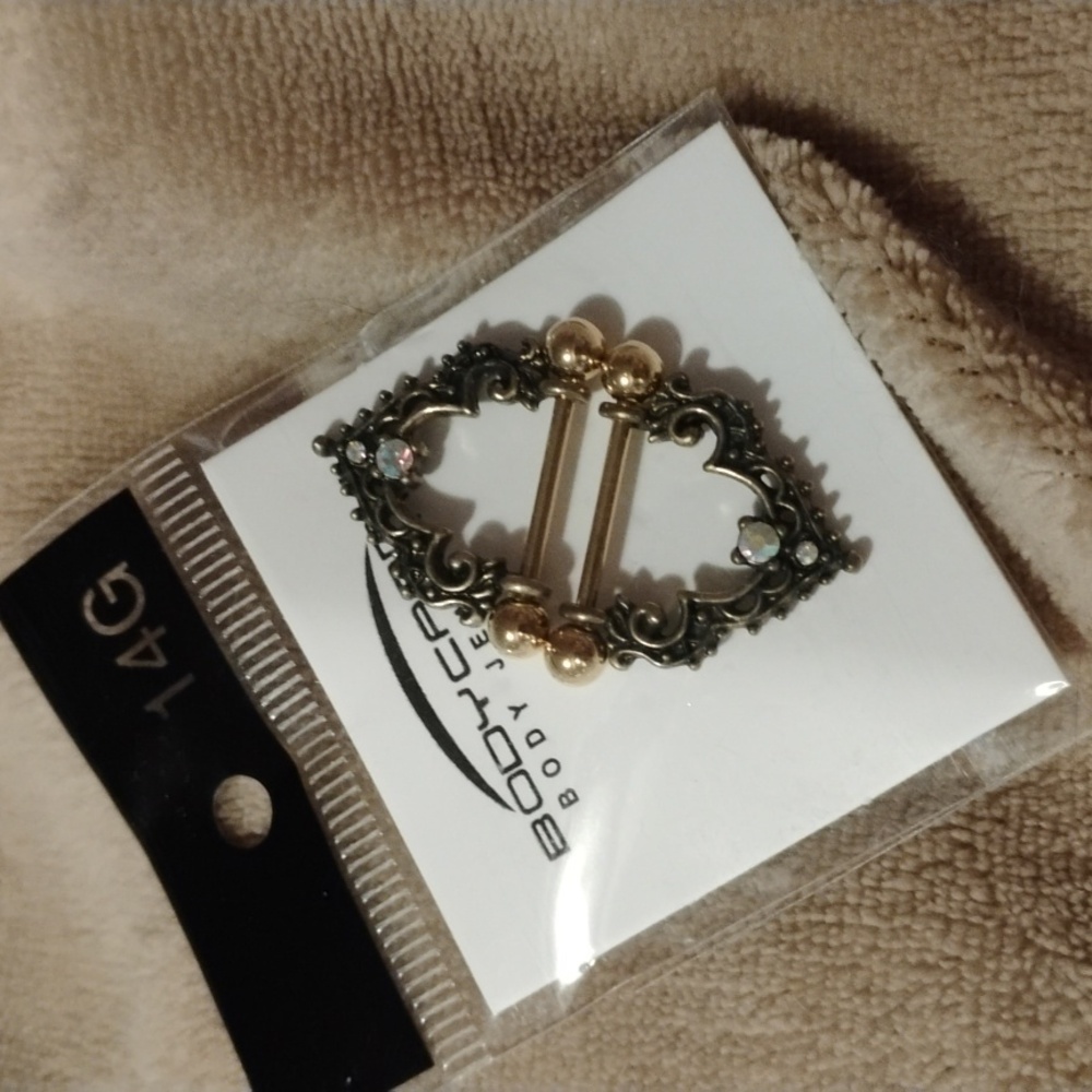 Body Candy Gold and Silver Ornate Earrings
